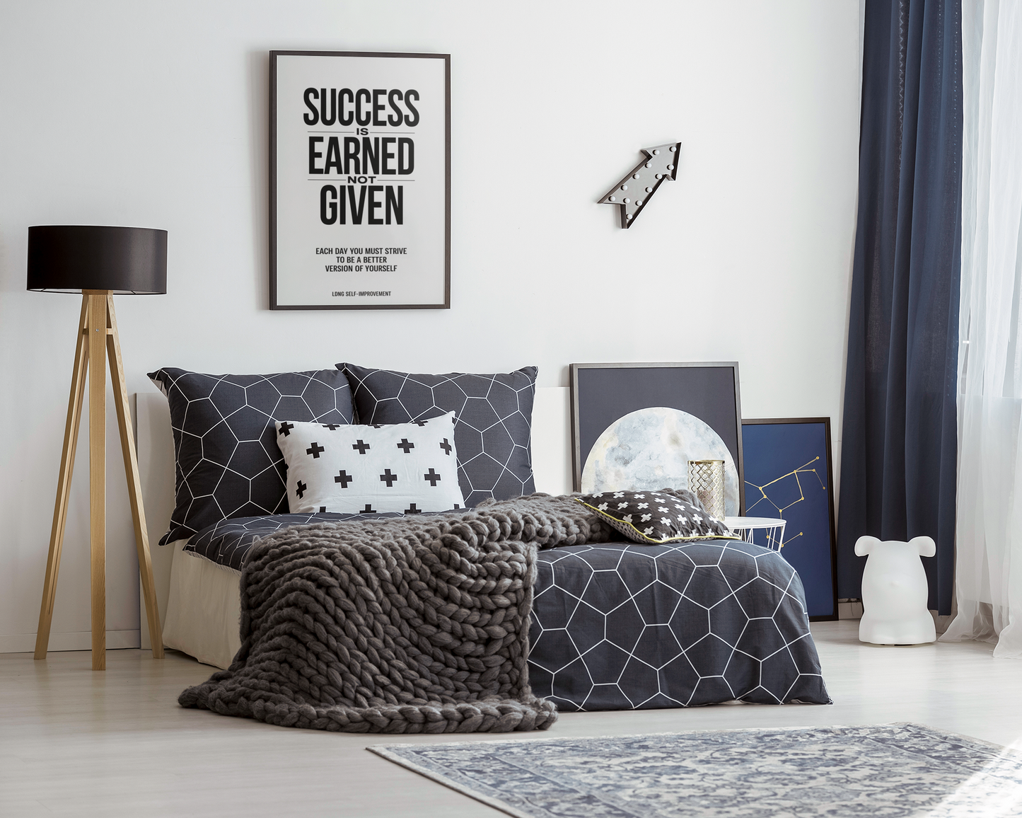 'Success is Earned Not Given' Poster